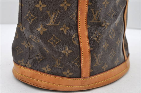 Authentic LOUIS VUITTON Monogram Bucket GM Shoulder Bag M42236 LV 8169C