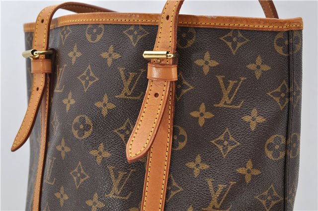 Authentic LOUIS VUITTON Monogram Bucket GM Shoulder Bag M42236 LV 8169C