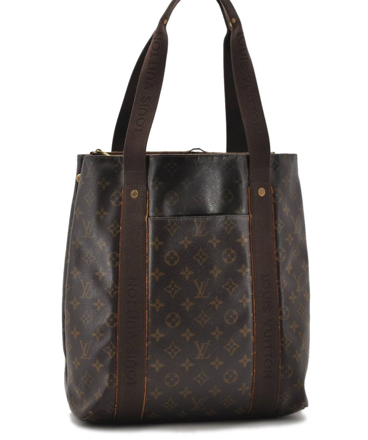 Authentic LOUIS VUITTON Monogram Cabas Beaubourg Tote Bag M53013 LV 8170C