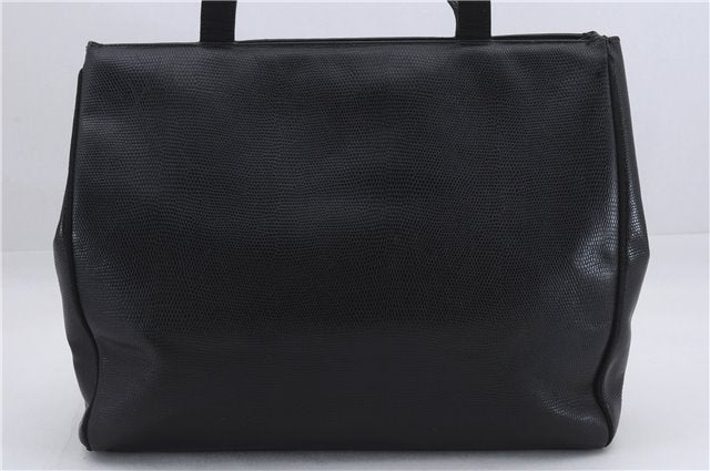 Authentic Salvatore Ferragamo Vara Leather Shoulder Tote Bag Black SF 8170D