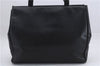 Authentic Salvatore Ferragamo Vara Leather Shoulder Tote Bag Black SF 8170D