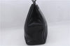 Authentic Salvatore Ferragamo Vara Leather Shoulder Tote Bag Black SF 8170D