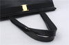 Authentic Salvatore Ferragamo Vara Leather Shoulder Tote Bag Black SF 8170D