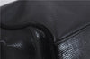 Authentic Salvatore Ferragamo Vara Leather Shoulder Tote Bag Black SF 8170D