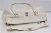 Authentic PRADA Leather Shoulder Hand Bag White 8174D