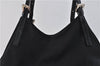 Authentic FENDI Shoulder Tote Bag Purse Jersey Leather Black 8178C