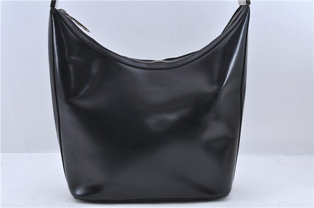 Authentic GUCCI Shoulder Bag Purse Leather 0013814 Black 8180C