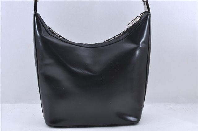Authentic GUCCI Shoulder Bag Purse Leather 0013814 Black 8180C