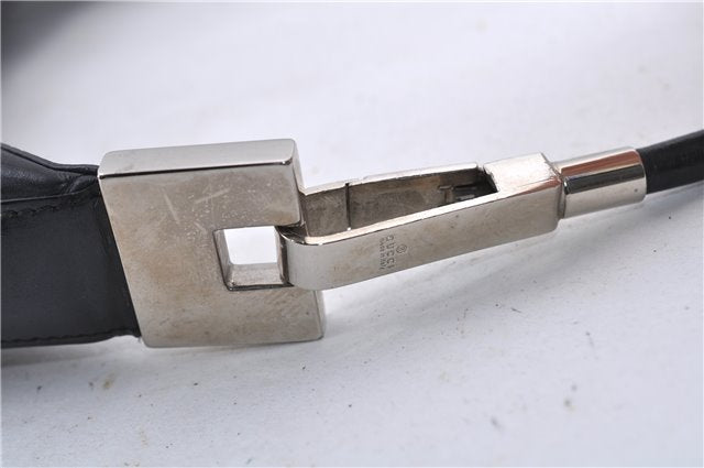 Authentic GUCCI Shoulder Bag Purse Leather 0013814 Black 8180C