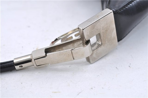 Authentic GUCCI Shoulder Bag Purse Leather 0013814 Black 8180C