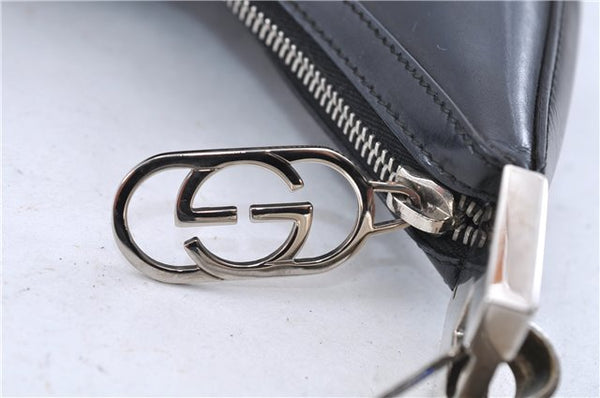 Authentic GUCCI Shoulder Bag Purse Leather 0013814 Black 8180C