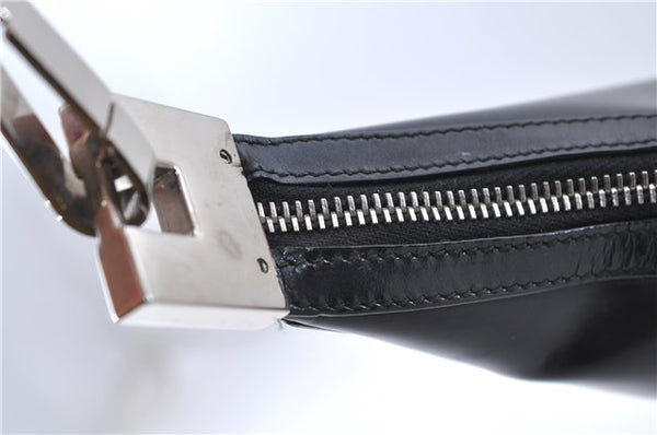 Authentic GUCCI Shoulder Bag Purse Leather 0013814 Black 8180C