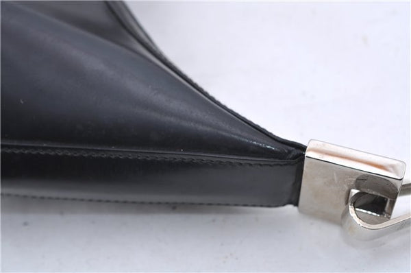 Authentic GUCCI Shoulder Bag Purse Leather 0013814 Black 8180C