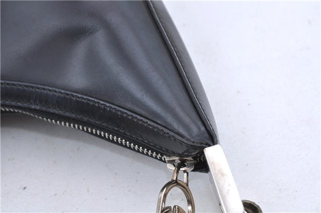 Authentic GUCCI Shoulder Bag Purse Leather 0013814 Black 8180C