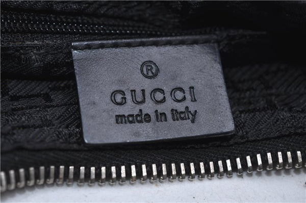 Authentic GUCCI Shoulder Bag Purse Leather 0013814 Black 8180C
