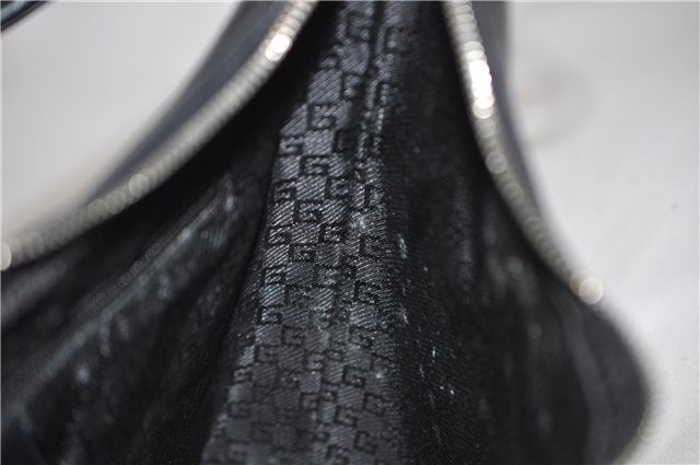 Authentic GUCCI Shoulder Bag Purse Leather 0013814 Black 8180C