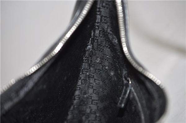 Authentic GUCCI Shoulder Bag Purse Leather 0013814 Black 8180C