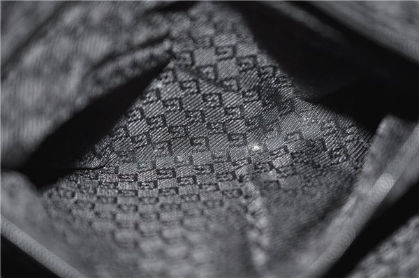 Authentic GUCCI Shoulder Bag Purse Leather 0013814 Black 8180C