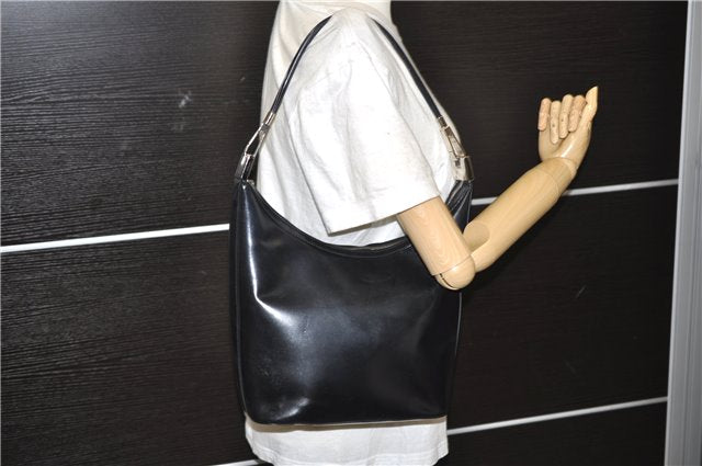 Authentic GUCCI Shoulder Bag Purse Leather 0013814 Black 8180C