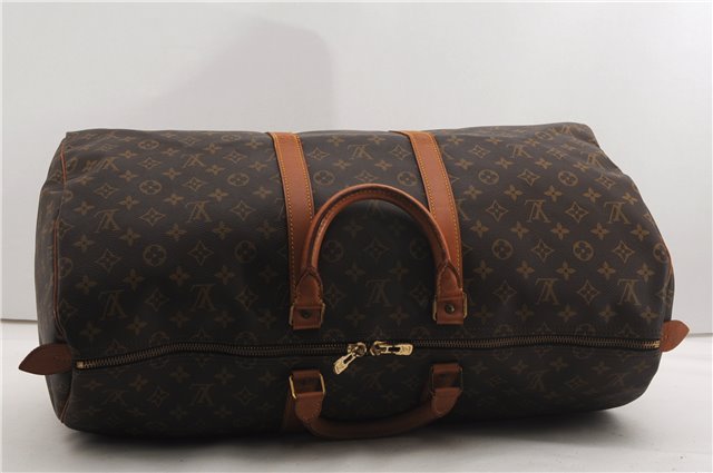 Authentic Louis Vuitton Monogram Keepall 55 Travel Boston Bag M41424 LV 8182F