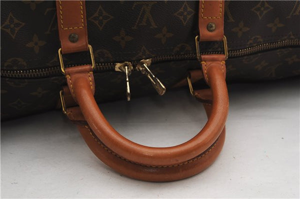 Authentic Louis Vuitton Monogram Keepall 55 Travel Boston Bag M41424 LV 8182F