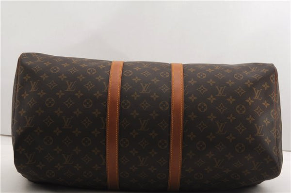 Authentic Louis Vuitton Monogram Keepall 55 Travel Boston Bag M41424 LV 8182F