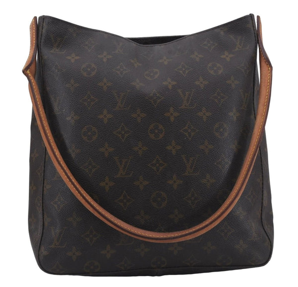 Authentic Louis Vuitton Monogram Looping GM Shoulder Bag M51145 LV 8184D