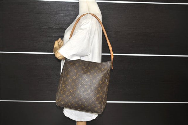 Authentic Louis Vuitton Monogram Looping GM Shoulder Bag M51145 LV 8184D
