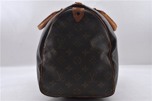 Authentic LOUIS VUITTON Monogram Speedy 35 Hand Bag M41524 LV 8186C