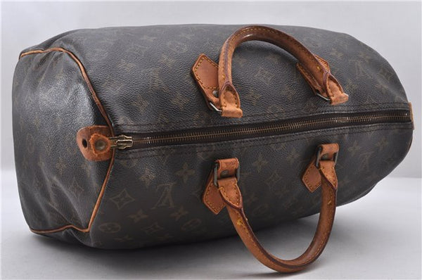 Authentic LOUIS VUITTON Monogram Speedy 35 Hand Bag M41524 LV 8186C