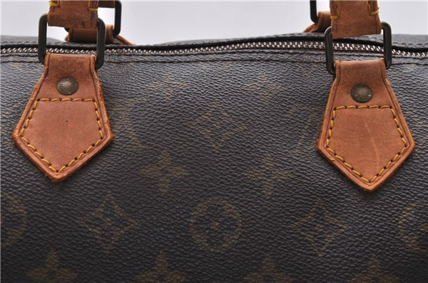 Authentic LOUIS VUITTON Monogram Speedy 35 Hand Bag M41524 LV 8186C