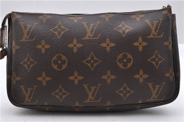 Authentic Louis Vuitton Monogram Pochette Accessoires Pouch M51980 LV Junk 8188C
