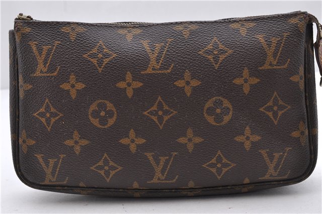 Authentic Louis Vuitton Monogram Pochette Accessoires Pouch M51980 LV Junk 8188C