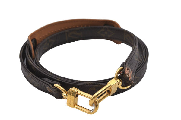 Authentic Louis Vuitton Monogram Brown Shoulder Strap 46.9" LV 8195D