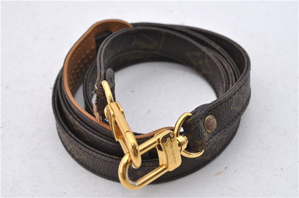 Authentic Louis Vuitton Monogram Brown Shoulder Strap 46.9" LV 8195D