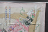 Authentic HERMES Carre 90 Scarf "LE CARNAVAL DE VENISE" Silk Pink 8200C