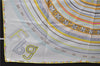 Authentic HERMES Carre 90 Scarf "FRANCE PARIS Fbg 24" Silk Yellow 8201C