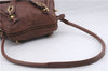 Authentic Chloe Paraty 2Way Shoulder Hand Bag Leather Brown 8202D