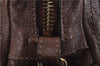 Authentic Chloe Paraty 2Way Shoulder Hand Bag Leather Brown 8202D