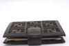 Authentic FENDI Zucca Notebook Cover Canvas Leather Brown 8207D