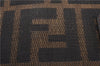 Authentic FENDI Zucca Notebook Cover Canvas Leather Brown 8207D