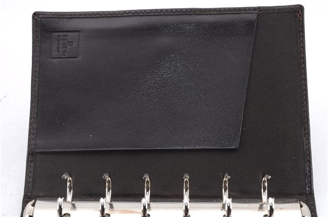 Authentic FENDI Zucca Notebook Cover Canvas Leather Brown 8207D