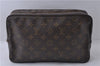 Auth Louis Vuitton Monogram Trousse Toilette 28 Clutch Hand Bag M47522 LV 8211D