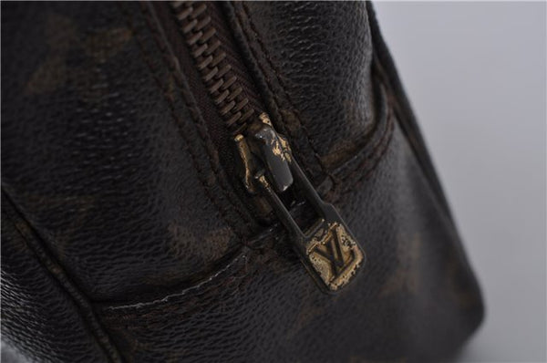Auth Louis Vuitton Monogram Trousse Toilette 28 Clutch Hand Bag M47522 LV 8211D