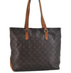 Authentic LOUIS VUITTON Monogram Cabas Mezzo Tote Bag M51151 LV 8221C