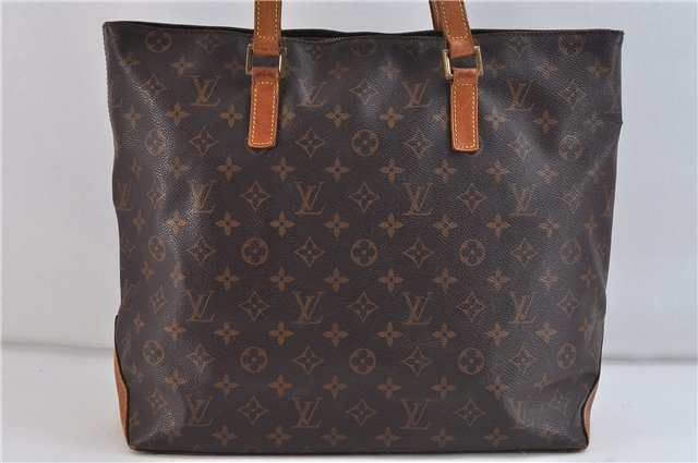 Authentic LOUIS VUITTON Monogram Cabas Mezzo Tote Bag M51151 LV 8221C