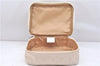 Authentic GUCCI Vintage Vanity Hand Bag Canvas Leather 0391093 Beige White 8221E