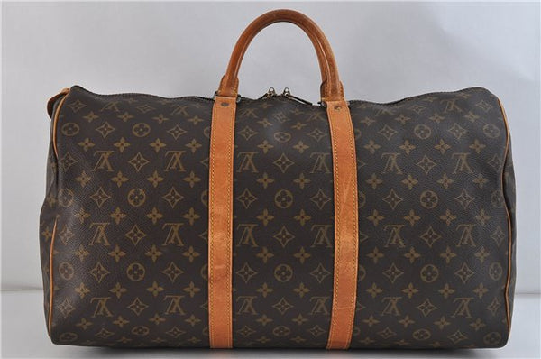 Authentic LOUIS VUITTON Monogram Keepall 50 Boston Bag M41426 LV 8223C