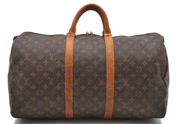 Authentic LOUIS VUITTON Monogram Keepall 50 Boston Bag M41426 LV 8226C