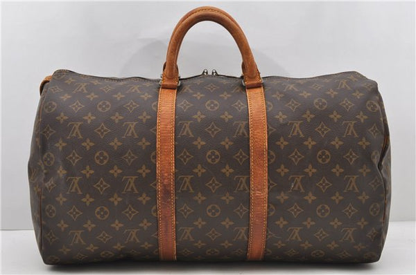 Authentic LOUIS VUITTON Monogram Keepall 50 Boston Bag M41426 LV 8226C